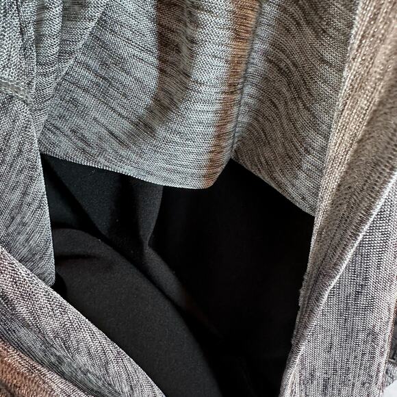 WHBM Marled Gray Cold Shoulder Dolman  Blouson Dress Small beaded strap - Picture 4 of 8